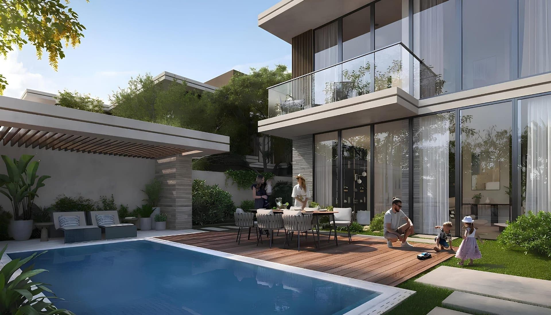 Modern villa with pool at The Wilds